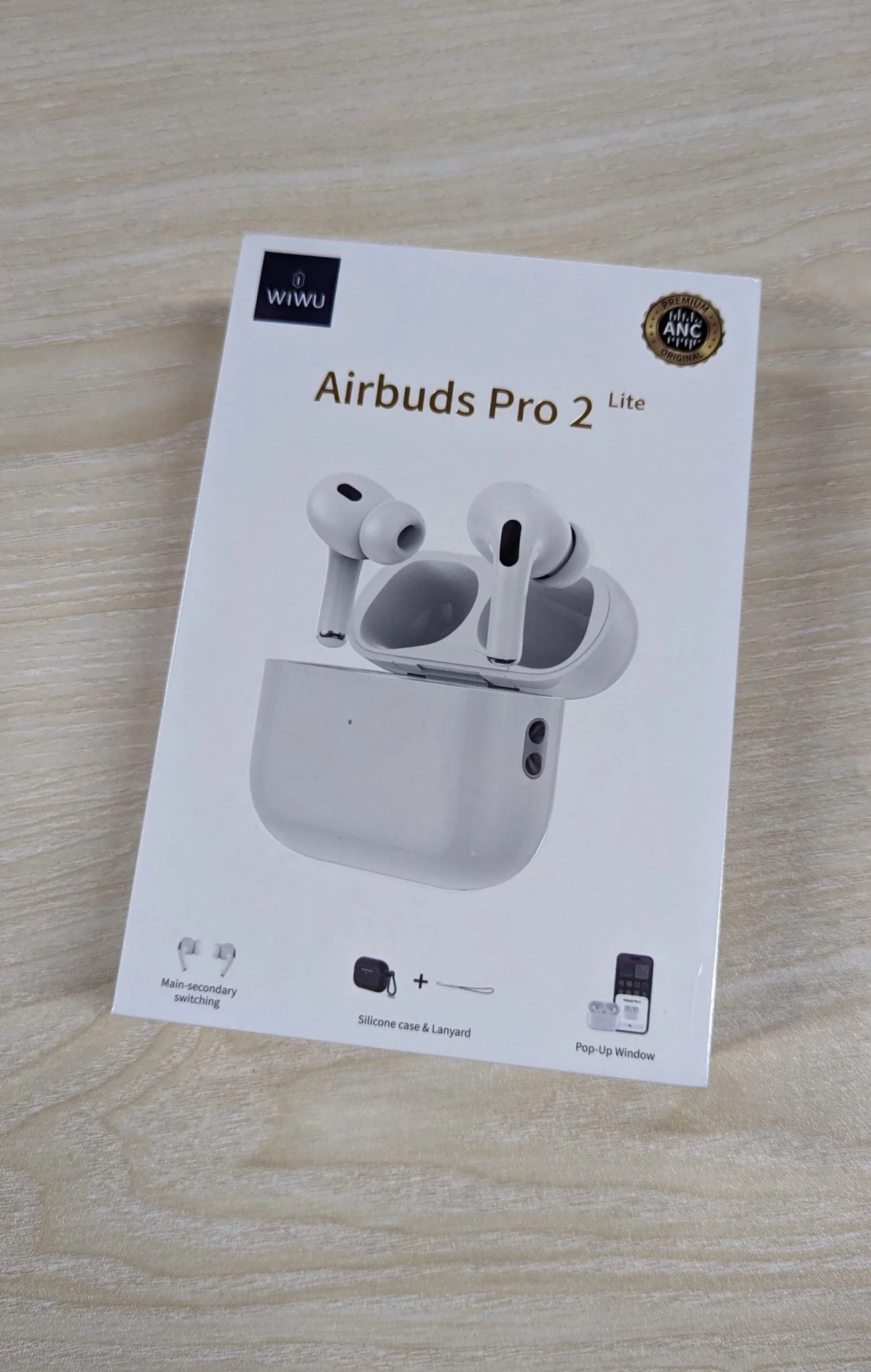 WiWu Airbuds Pro 2 Lite ANC Earbuds (6 months Warranty) – White